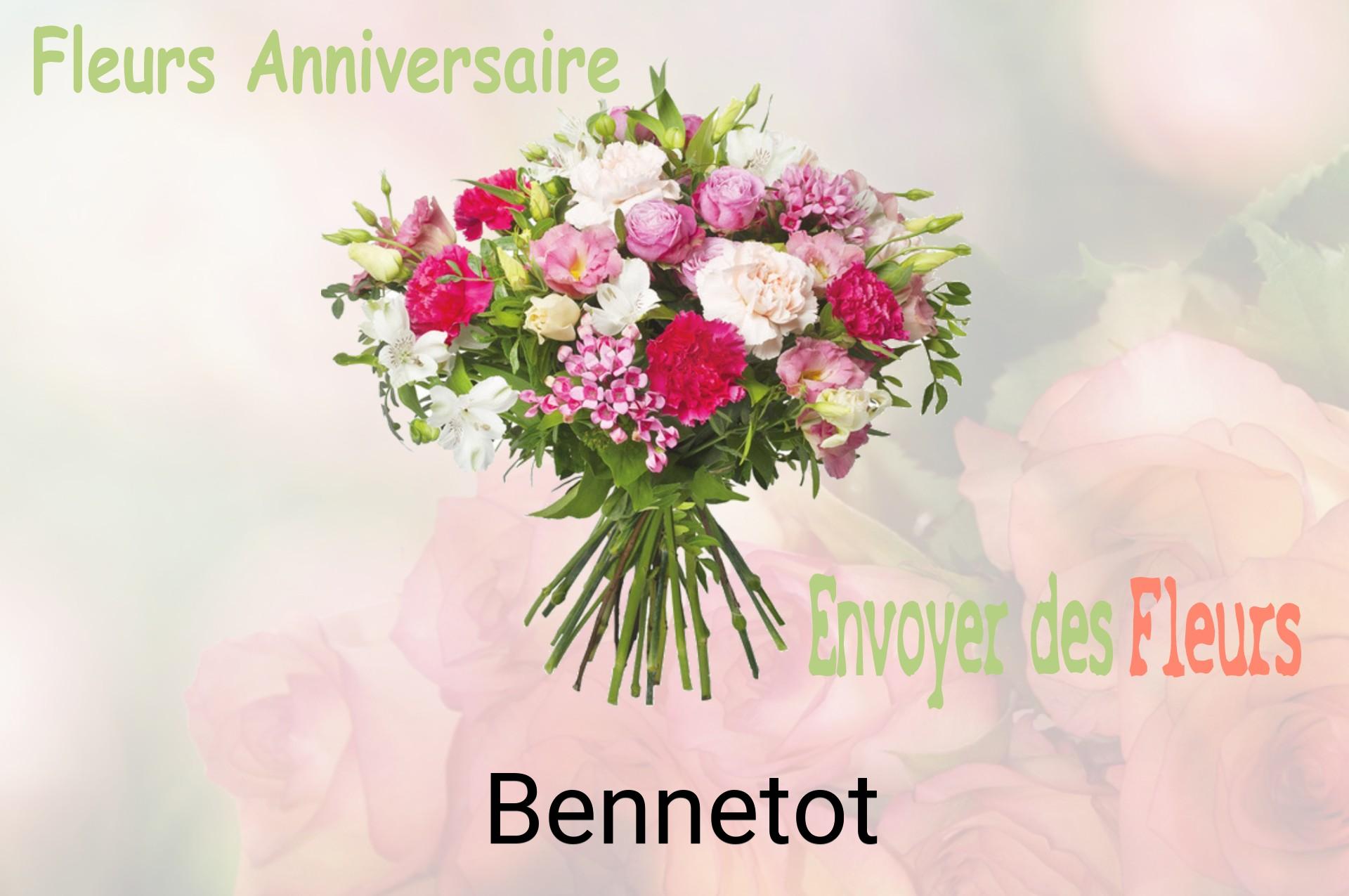 Bouquet de fleurs d’anniversaire livré à Bennetot